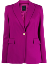 Pinko Peak-lapels Single-breasted Blazer In Pink
