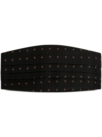 Etro Kummerbund Aus Seide In Black