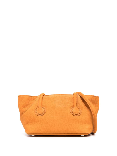 Marge Sherwood Logo-debossed Leather Tote Bag In Orange