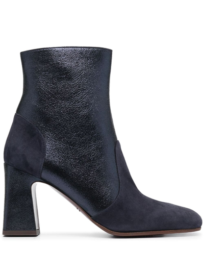 Chie Mihara Okini 90mm Leather Boots In Blau