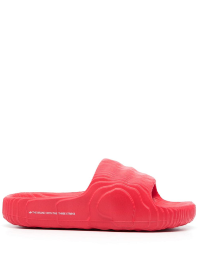 Adidas Originals Adilette 22 3d 细节拖鞋 In Red