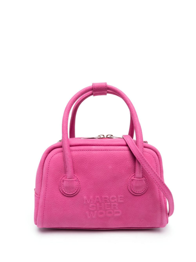 トートバッグ Marge Sherwood embossed-logo top-handle mini bag Marge Sherwood embossed-logo top-handle Mini Bag | Brown