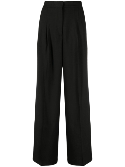 Ba&sh High-waist-hose Mit Weitem Bein In Black