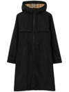 BURBERRY EKD EMBROIDERED HOODED COAT