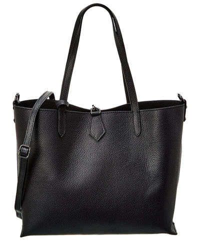 Italian Leather Top Handle Tote In Nocolor