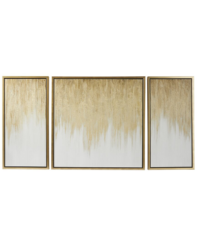 Peyton Lane Set Of 3 Geode Framed Wall Art Pieces In Neutral