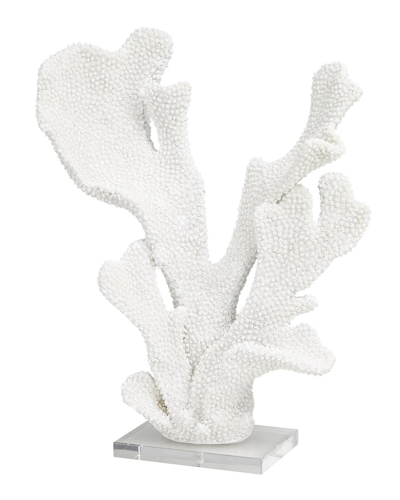 Peyton Lane Coral Tall Textured Sculpture In White