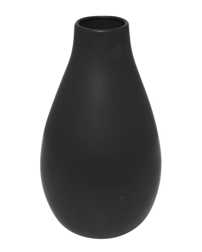 Peyton Lane Ceramic Matte Vase In Black