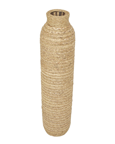 Peyton Lane Seagrass Handmade Vase In Brown