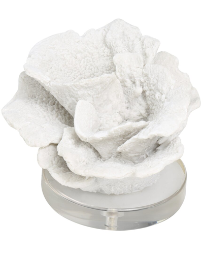 Peyton Lane Coral Small Textured Sculpture In White