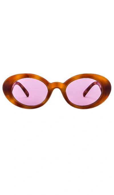 Le Specs Nouveau Trash Sunglasses In Brown