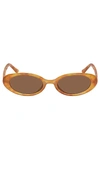 Aire Fornax Oval Sunglasses In Vintage Tortoiseshell-brown In Brown