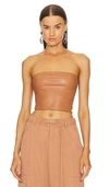 LAPOINTE FAUX LEATHER TUBE TOP