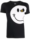 Raf Simons Black Smiley Edition Graphic T-shirt In Black
