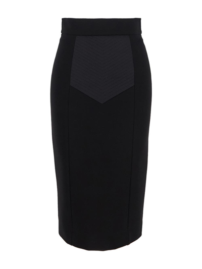 Dolce & Gabbana Pencil Midi Skirt In Black