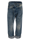 R13 Crossover Jeans In Blue