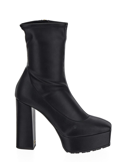 Giuseppe Zanotti High Heels Ankle Boots In Black Leather
