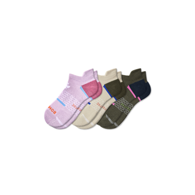 Bombas All-purpose Performance Ankle Sock 3-pack In Husk Lilac Mix