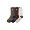 Bombas All-purpose Performance Calf Sock 3-pack In Olive Husk Mix