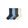 Bombas Solids Calf Sock 4-pack In Navy Olive Mix