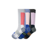 Bombas Performance Compression Sock 3-pack (20-30mmhg) In Pink Grey Mix
