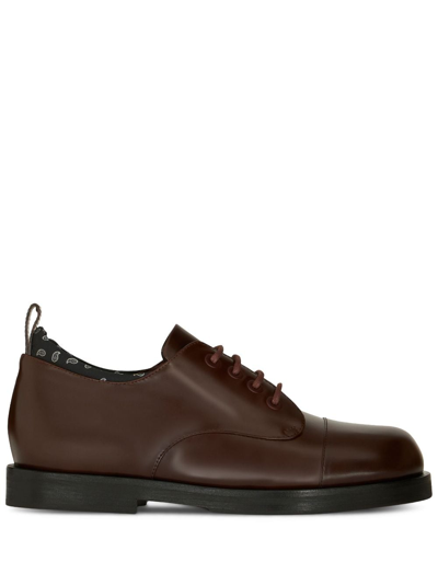 Etro Lace-up Shoes With Paisley Pattern In Brown