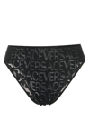 VERSACE VERSACE ALLOVER HIGH-WAIST MESH BRIEFS