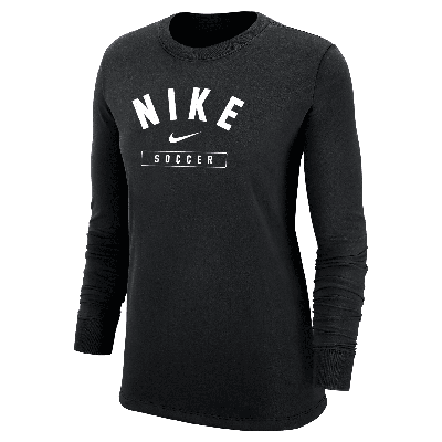 Nike Women's Swoosh Soccer Long-sleeve T-shirt In Black