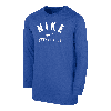 Nike Baseball Big Kids' (boys') Long-sleeve T-shirt In Blue