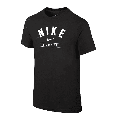 Nike Swoosh Big Kids' (boys') Soccer T-shirt In Black