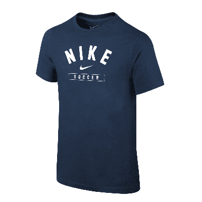 Nike Swoosh Big Kids' (boys') Soccer T-shirt In Blue