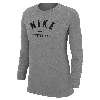 Nike Women's Swoosh Soccer Long-sleeve T-shirt In Grey