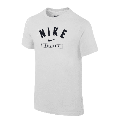 Nike Swoosh Big Kids' (boys') Soccer T-shirt In White