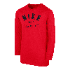 Nike Swoosh Big Kids' (boys') Soccer Long-sleeve T-shirt In Red