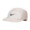 Nike Unisex Dri-fit Fly Unstructured Swoosh Cap In Pink Oxford/light Orewood Brown/black