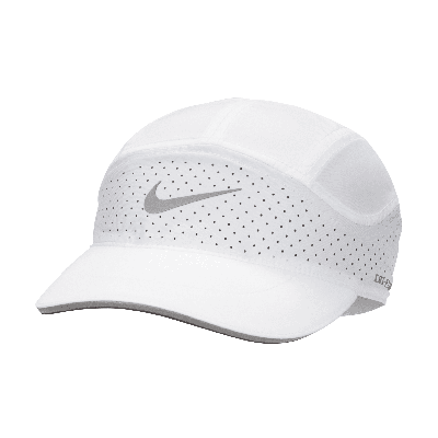 Nike Unisex Dri-fit Adv Fly Unstructured Reflective Cap In White