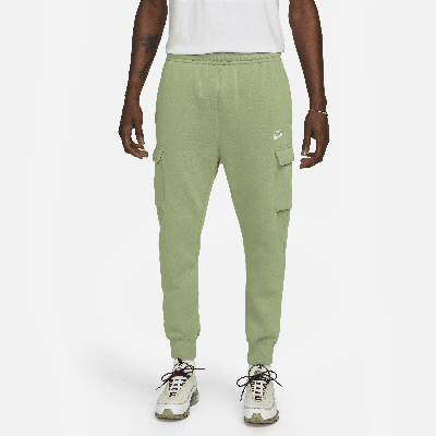 Nike Men's  Sportswear Club Fleece Cargo Pants In Green