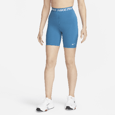 Nike Women's  Pro 365 High-waisted 7" Shorts In Blue