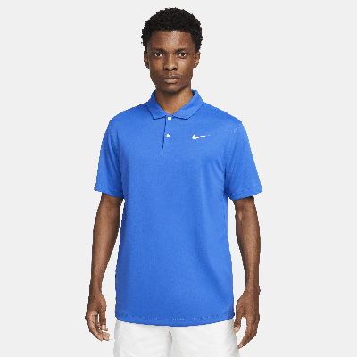 Nike Men's Court Dri-fit Tennis Polo In Blue