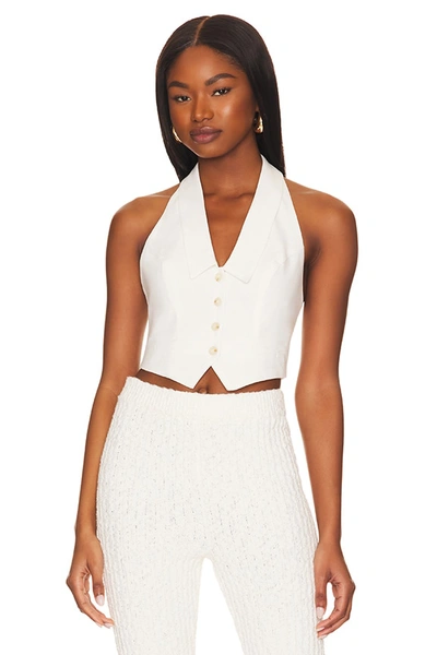 Superdown Nikita Vest In Ivory