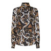 MOSCHINO MOSCHINO BRIDLE PRINTED BUTTONED SHIRT