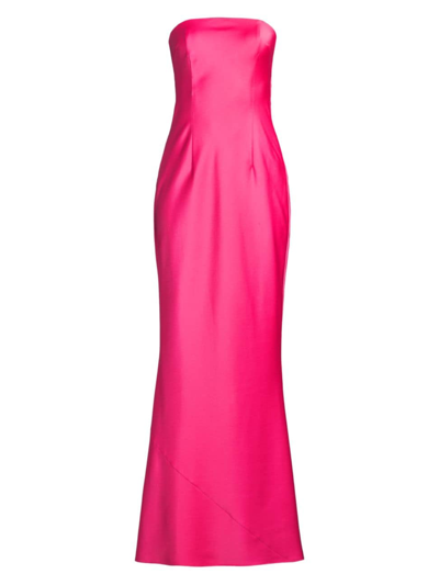 Liv Foster Strapless Gown In Fruit Punch