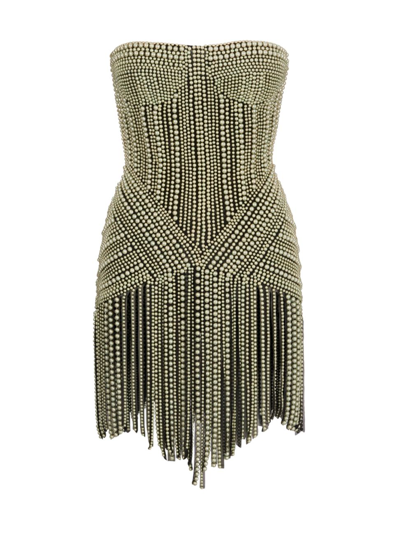 sage green fringe dress Green Set Me Free Fringe Dress | S | Ellae Lisque | Fashion-Forward Fringe Dress for Birthdays & Events main image 0