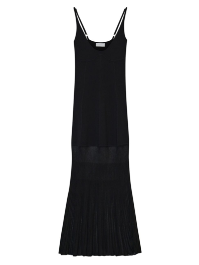 Simkhai Women's Stefana Sheer-skirt Gown In Black