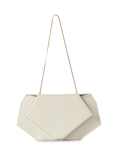 The Row Mae Evening Clutch Bag In Leather In White