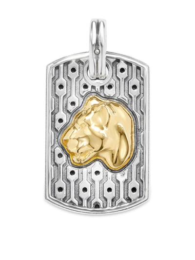 Konstantino Women's Ark Tiger Shield Sterling Silver & Bronze Pendant
