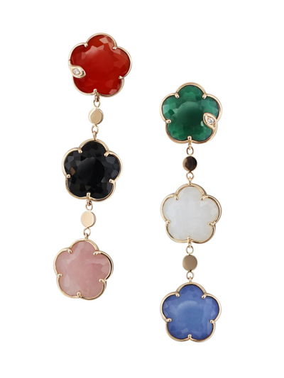 Pasquale Bruni Women's Petit Joli 18k Rose Gold & Multi-gemstone Drop Earrings