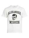 Alexander Mcqueen Logo-print Cotton-jersey T-shirt In White