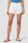 HUDSON GEMMA MID-RISE CUT OFF SHORT IN WHITE