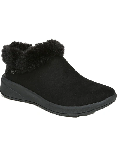 BZEES GOLDEN GO WOMENS ZIPPER SLIP ON ANKLE BOOTS